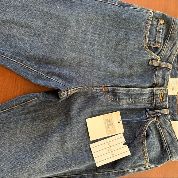 Sezane Dark Blue Skinny Jeans - Picture 3 of 4